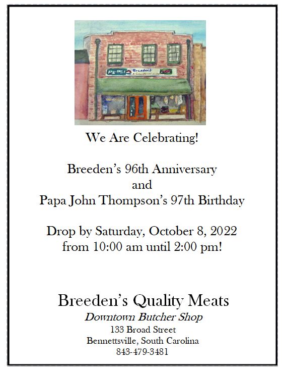 Breeden's 96th Anniversary 