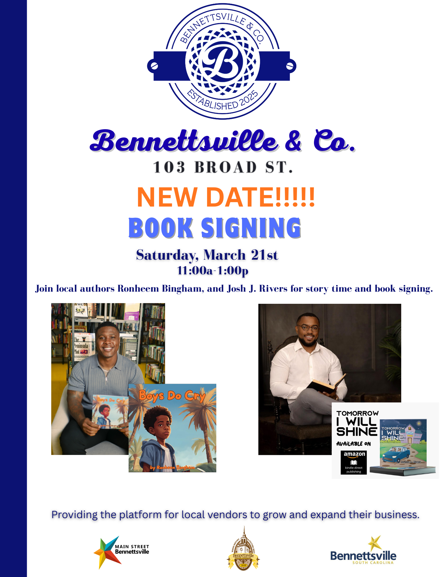 Children's book signing 3.21.26