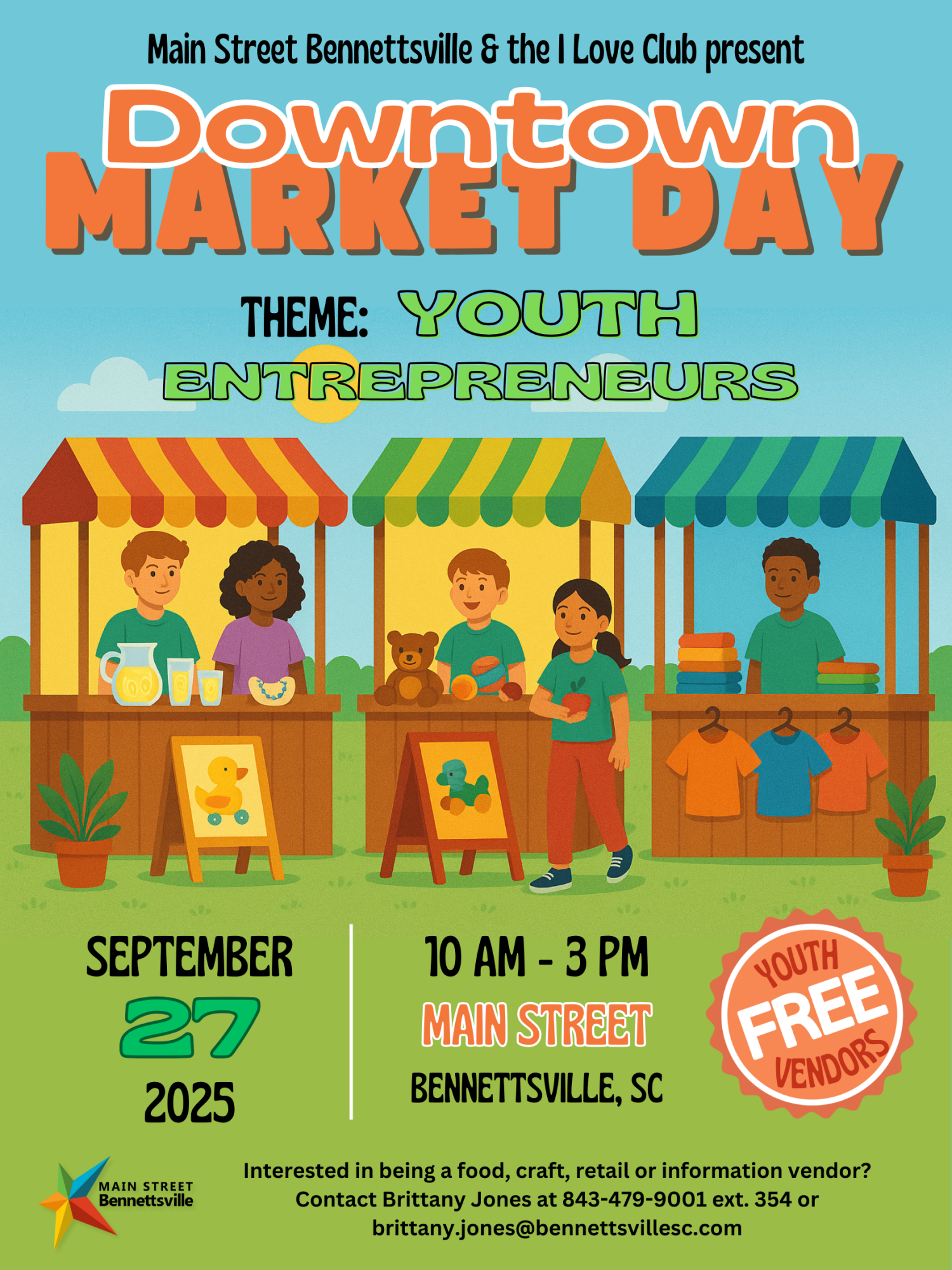 4th Saturday Downtown Market Day Flyer