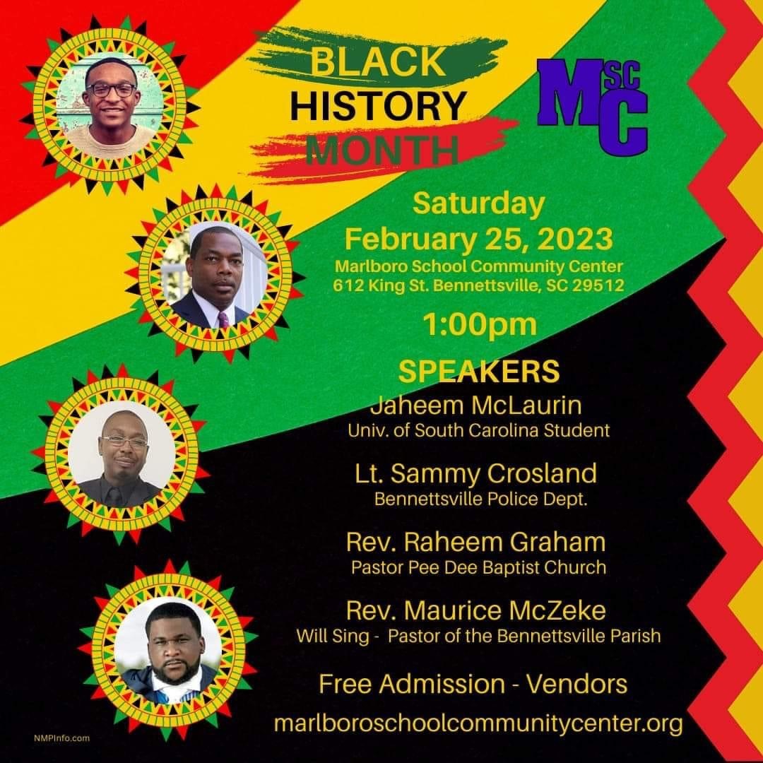 Black History Month Program City of SC